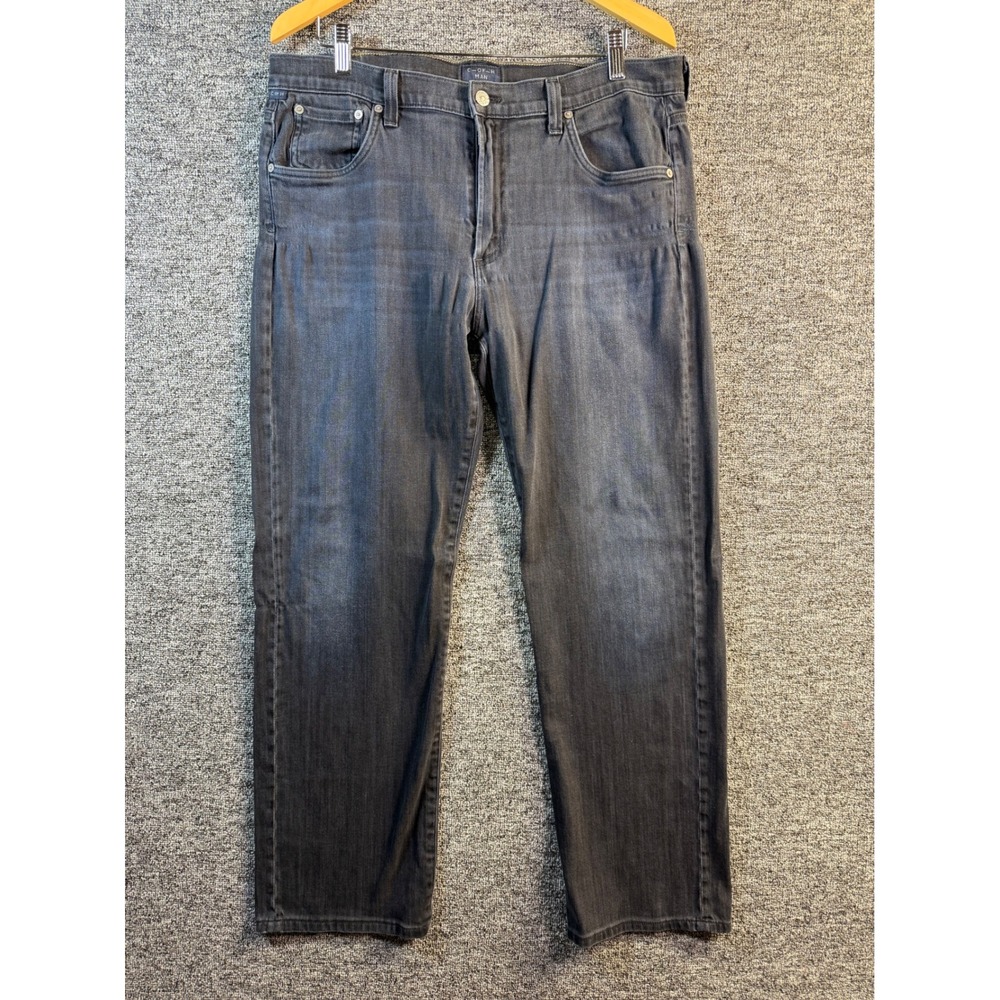 Citizens of‎ Humanity Sid Straight Leg Jeans Mens 36 Faded Black Dark Wash Denim